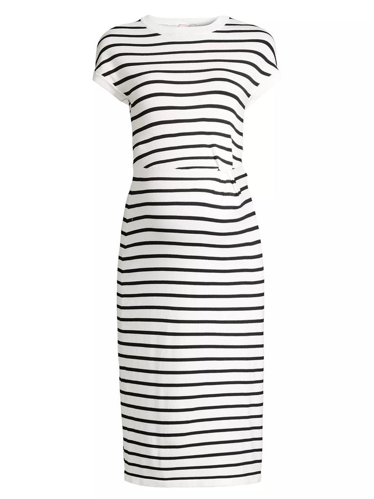 Nom Maternity Lydia Striped Maternity Dress