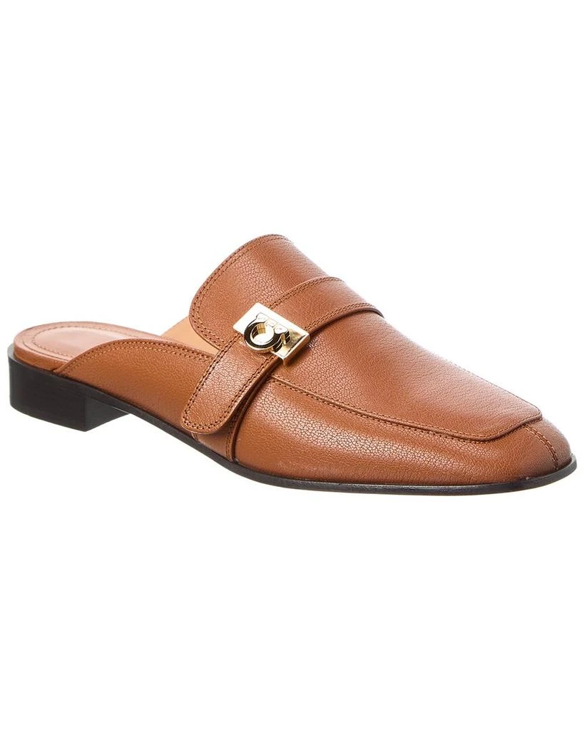 Salvatore Ferragamo Ferragamo Hug Buckle Leather Mule 1
