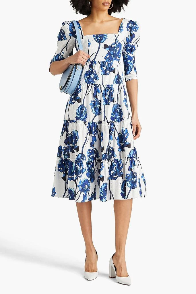 Diane von Furstenberg Nora floral-print broderie anglaise cotton midi dress 2