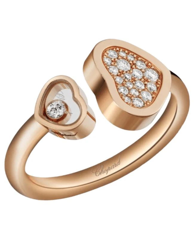 Chopard Chopard Happy Hearts 18K Rose Gold and Diamond Women's Ring 829482-5900 1