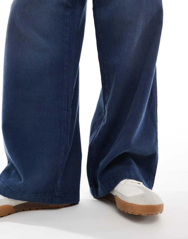 ASOS ASOS DESIGN super baggy cord trousers in washed blue 4