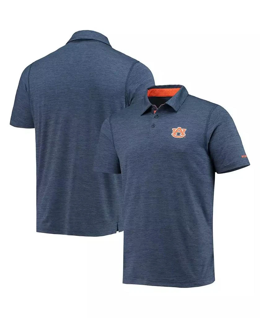 Columbia Men's Navy Auburn Tigers Tech Trail Omni-Shade Polo Shirt 3