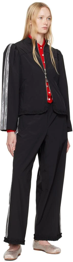 Sandy Liang Black Anja Track Pants 4