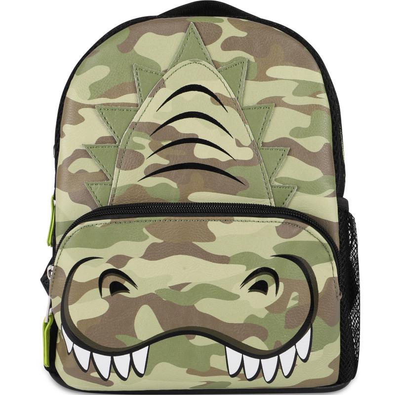 OMG! Accessories Gator camo and tiger mini backpack set in olive and orange
