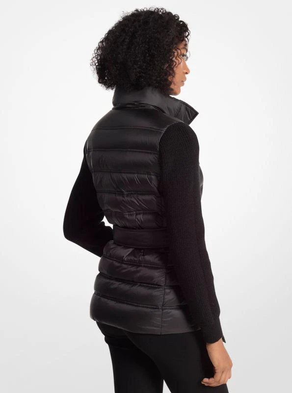 Michael Kors Mixed-Media Packable Jacket 2
