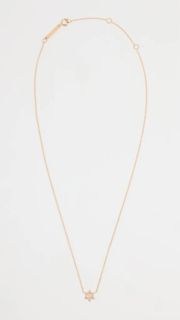 Zoe Chicco 14k Midi Star of David Necklace 3