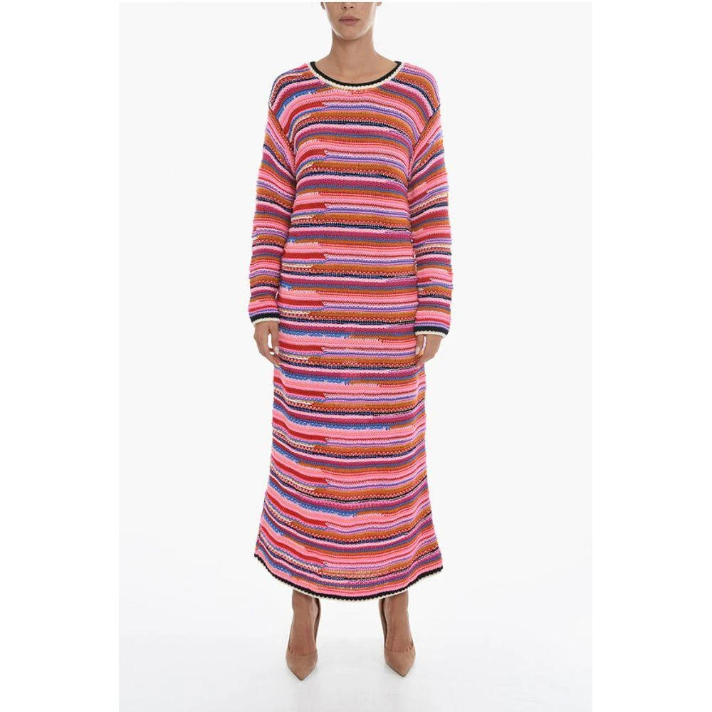 DSQUARED2 Dsquared² Long Sleeved Knitted Wool Maxi Women's Dress 1