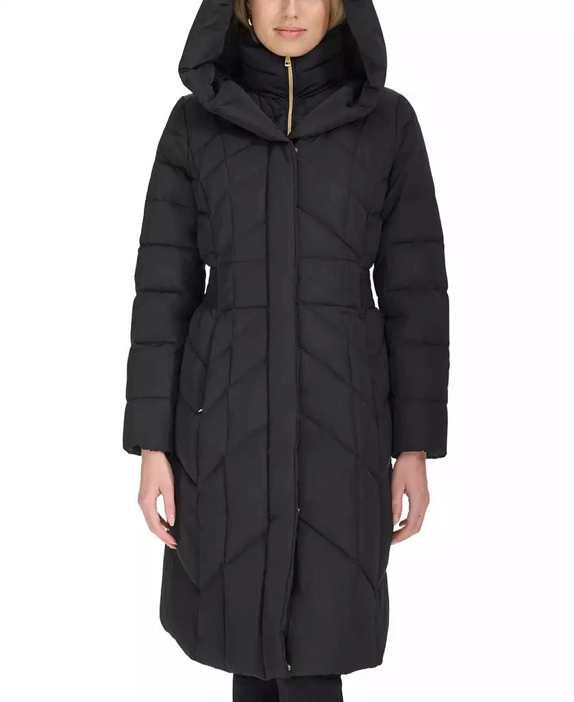 Cole Haan Women's Bibbed Hooded Puffer Coat 3