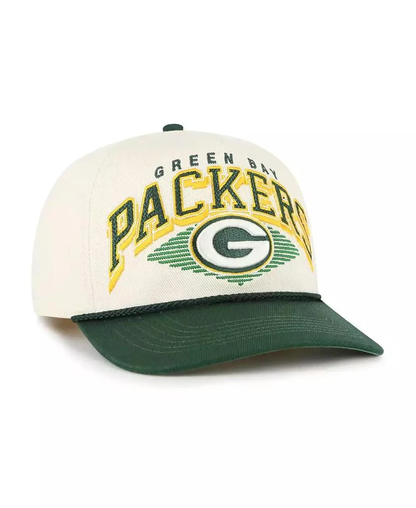 47 Brand Men's Cream Green Bay Packers Pomona Rope Hitch Adjustable Hat 2