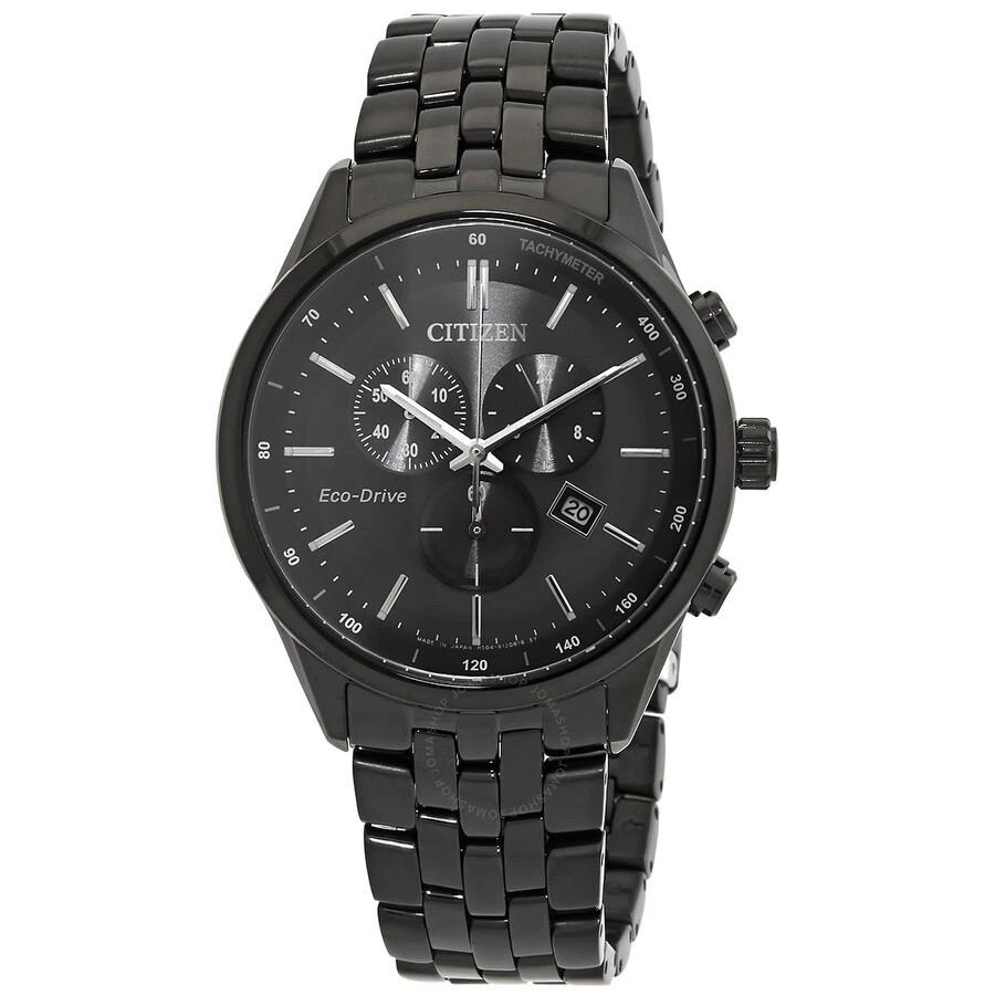 Citizen Eco-Drive Chronograph Black Dial Men's Watch AT2145-86E 1