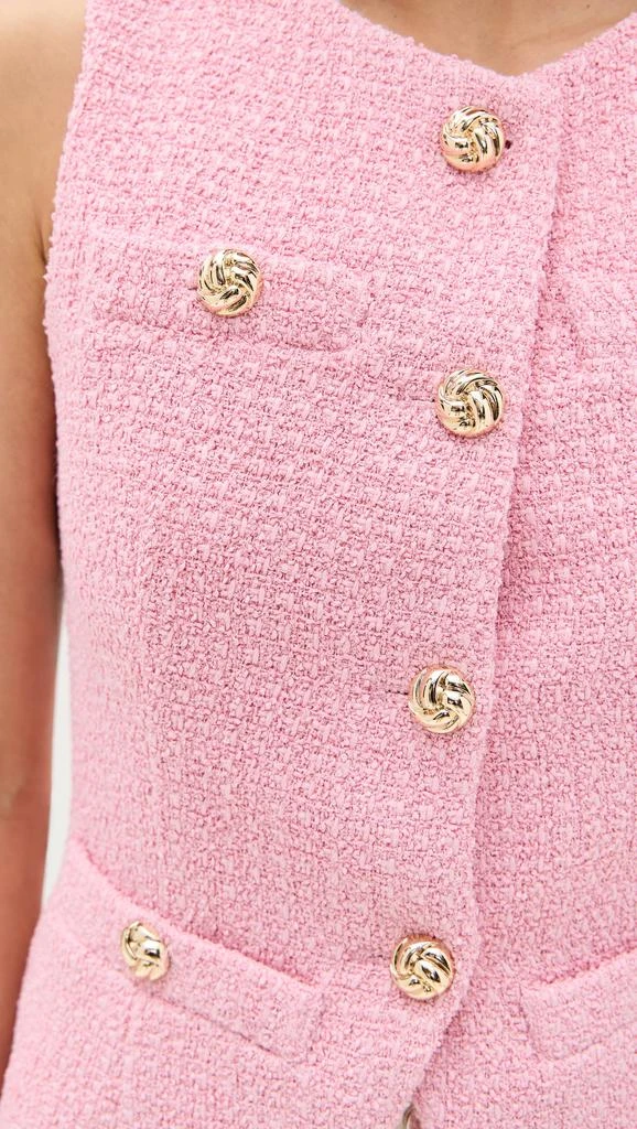 Endless Rose Tweed Buttoned Long Split Top 5