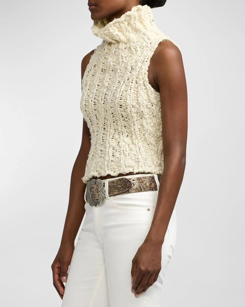 Ralph Lauren Embellished Sleeveless Turtleneck 6