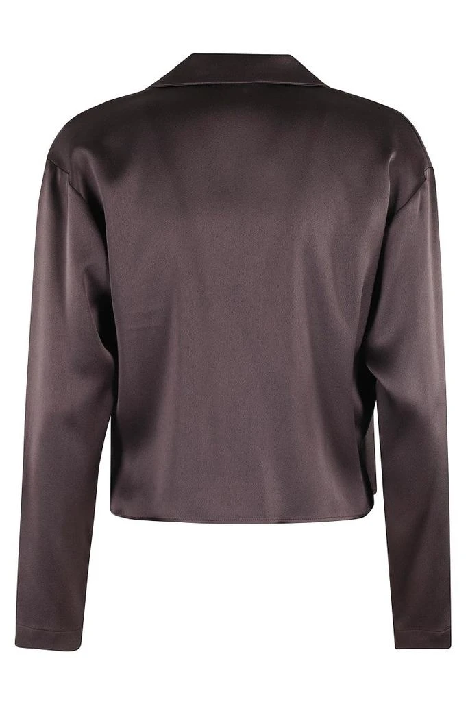 ALYSI Liquid Satin Shirt With Straps 2