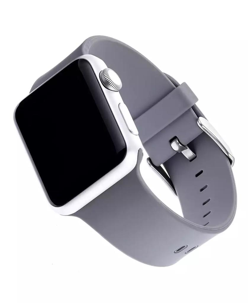 WITHit Gray Smooth Silicone Band designed for Apple Watch® 42mm (Series 10) & 38/40/41mm