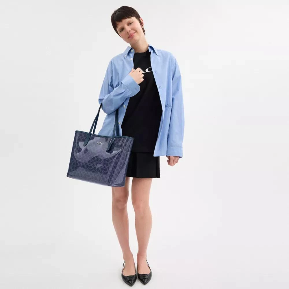 Coach City Tote Bag In Signature Canvas 2