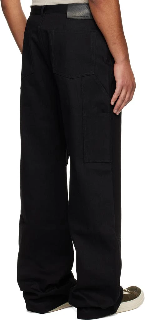 Rick Owens Black Concordians Strobe Double Knee Jeans 3
