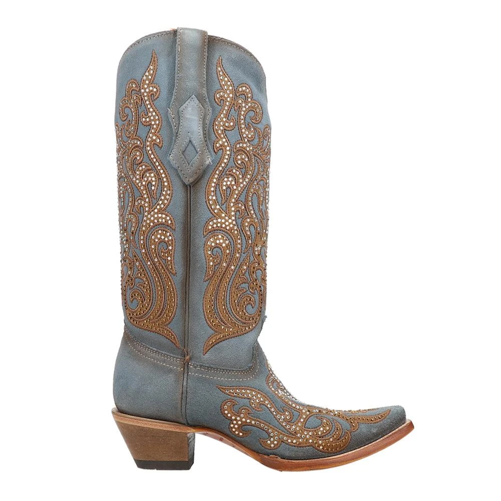 Corral Boots Embroidered Rhinestone Snip Toe Cowboy Boots 1