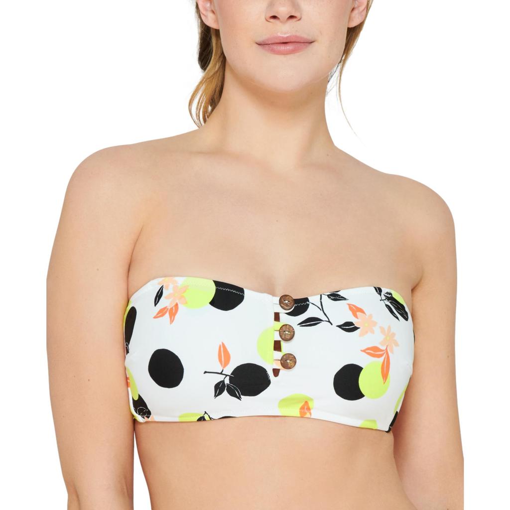 Hula Honey Womens Printed Bikini Bikini Swim top