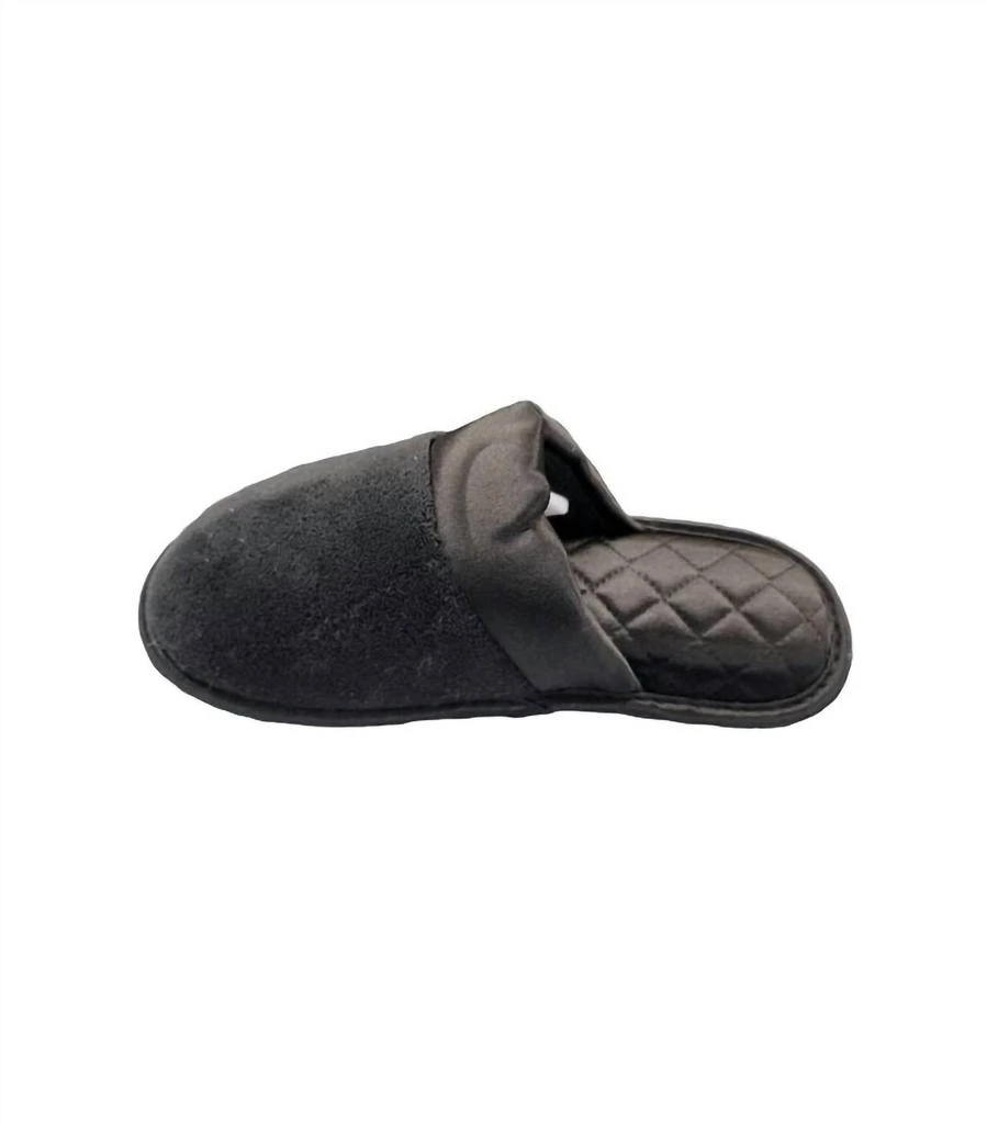 Isotoner Women's Recycled Microterry and Satin Eco Clog Slipper 1