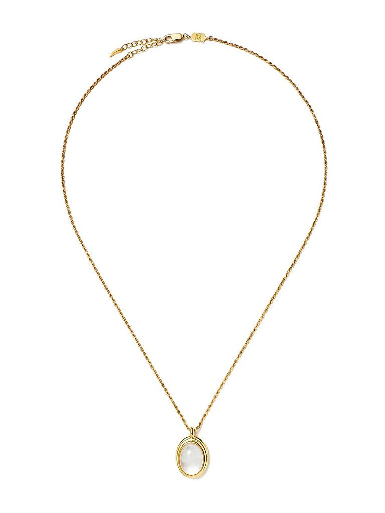 Missoma Savi x Missoma 18K-Yellow-Gold Vermeil & Mother-Of-Pearl Pendant Necklace