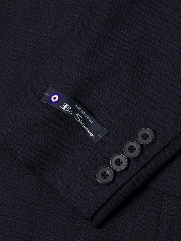 Ben Sherman Slim Fit Check Suit 4