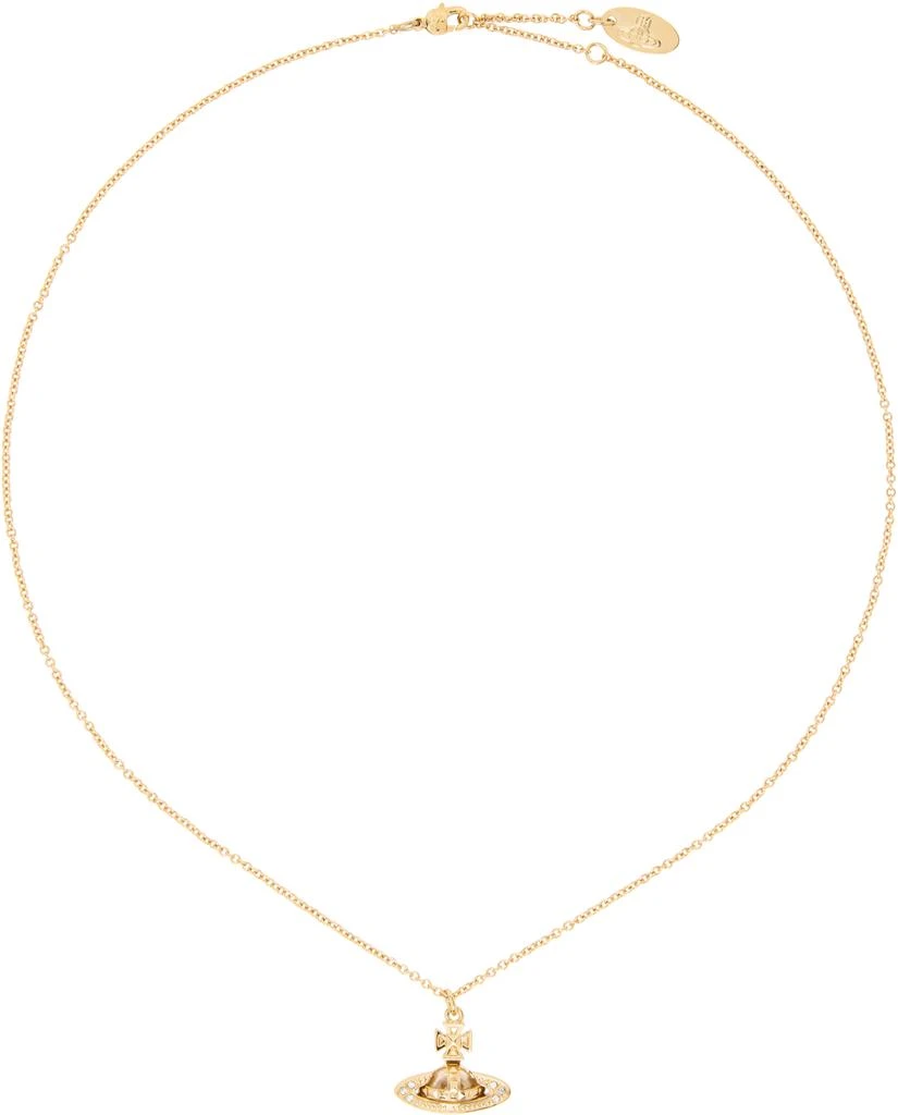Vivienne Westwood Gold Pina Small Bas Relief Pendant Necklace 1