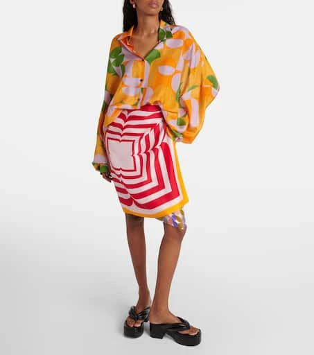 Dries Van Noten Printed silk shirt 2