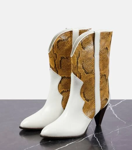 Isabel Marant Witney snake-effect leather ankle boots 5