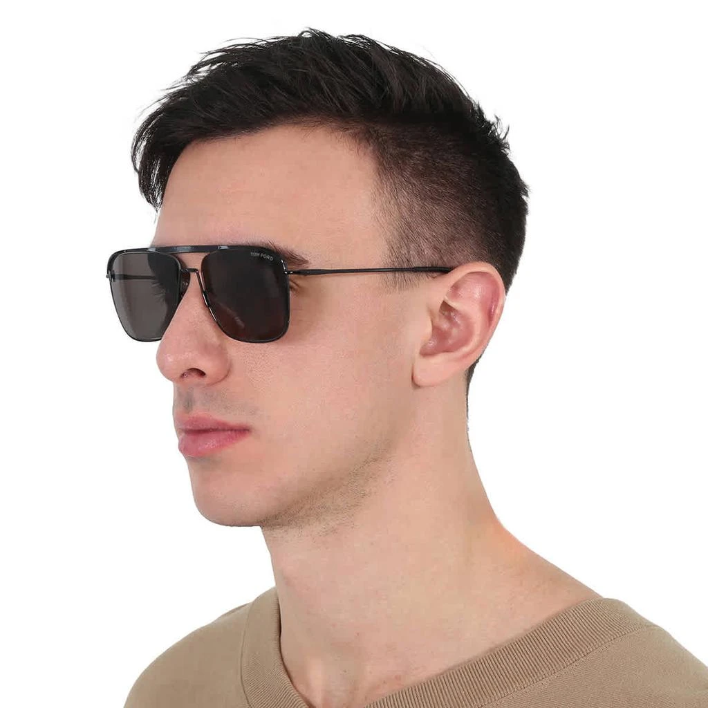 Tom Ford Nolan Smoke Navigator Men's Sunglasses FT0925 01A 60 2