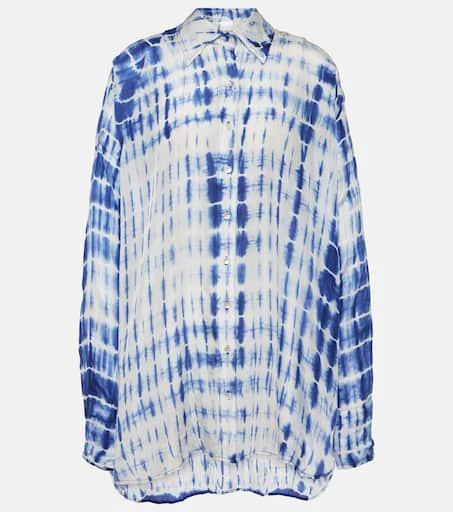 ANNA KOSTUROVA Tie-dye silk shirt 1
