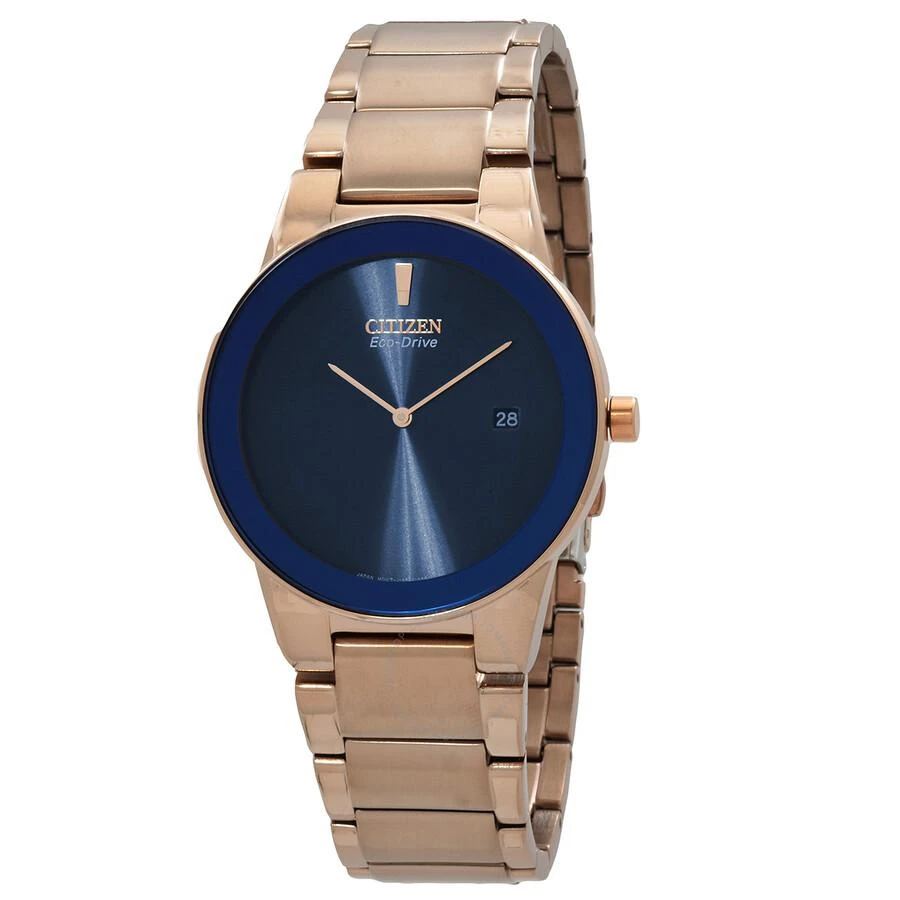 Citizen Eco-Drive Blue Dial Rose Gold-tone Men's Watch AU1066-80L 1