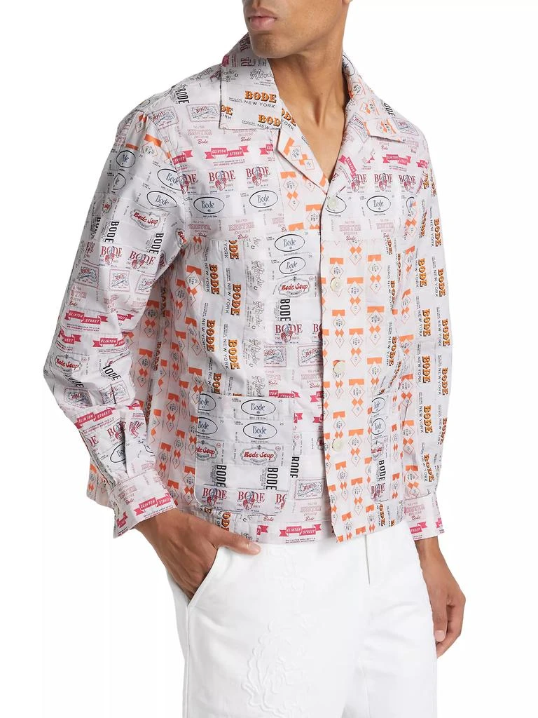 BODE Clinton Street Label Overshirt 4