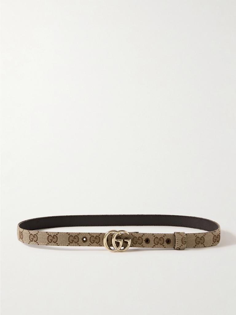 Gucci GG MILANO ROSSO ANCORA LEATHER BELT - Belts - Compare