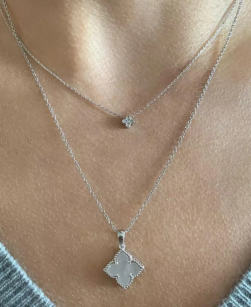 ADORNIA Flower Mother of Pearl Necklace 4