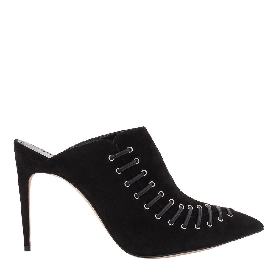 Manolo Blahnik Manolo Blahnik Black Suede Dobre 105 Heeled Mules, Brand Size 41 ( US Size 11 ) 1
