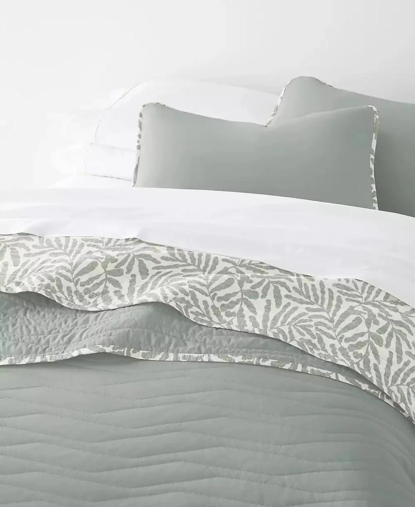 IENJOY HOME Tossed Ferns Reversible 2-Pc. Quilt Set 3