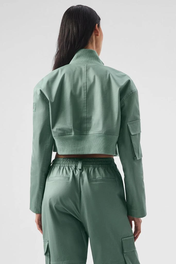Alo Night Out Cargo Jacket - Botanical Green 2