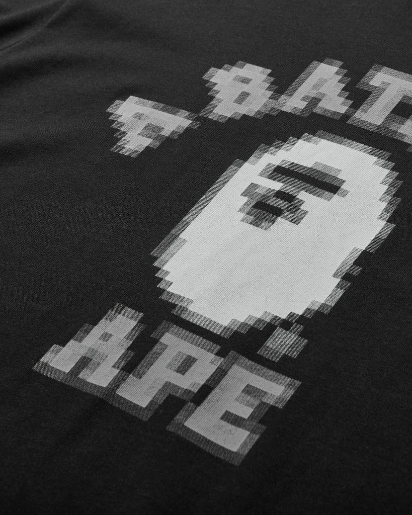 A Bathing Ape Men's Pixel College Relaxed Fit T-Shirt Black 3