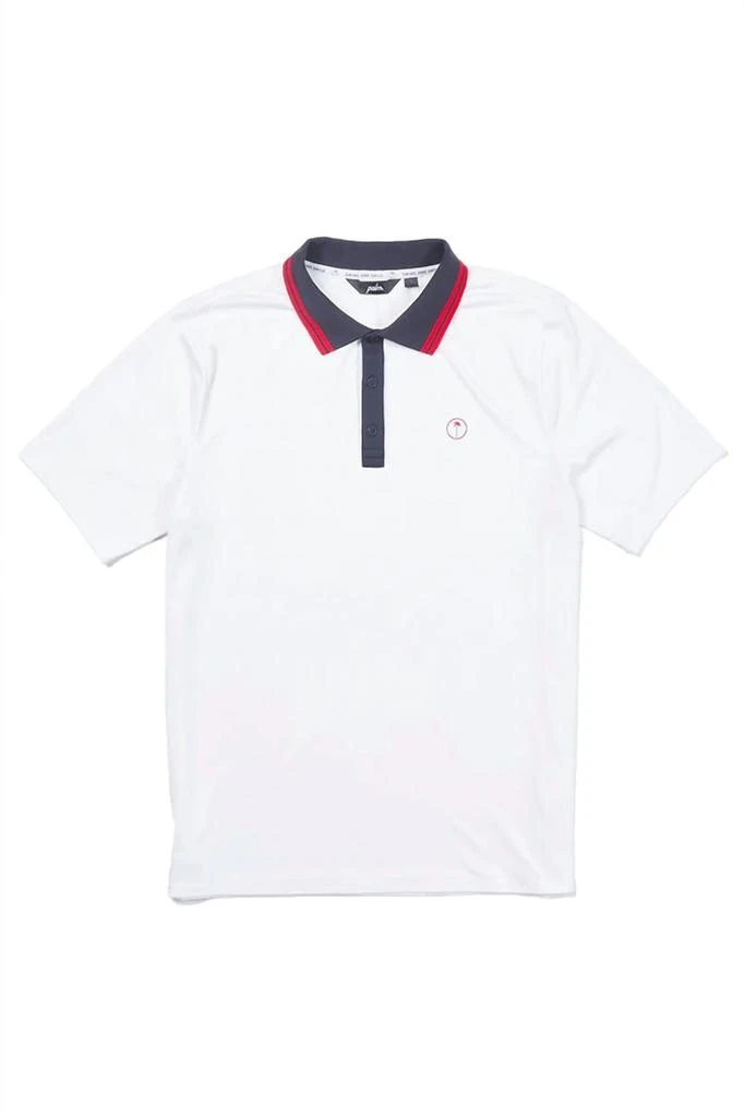 Palm Golf Co. Union Polo In Red, White And Blue 2