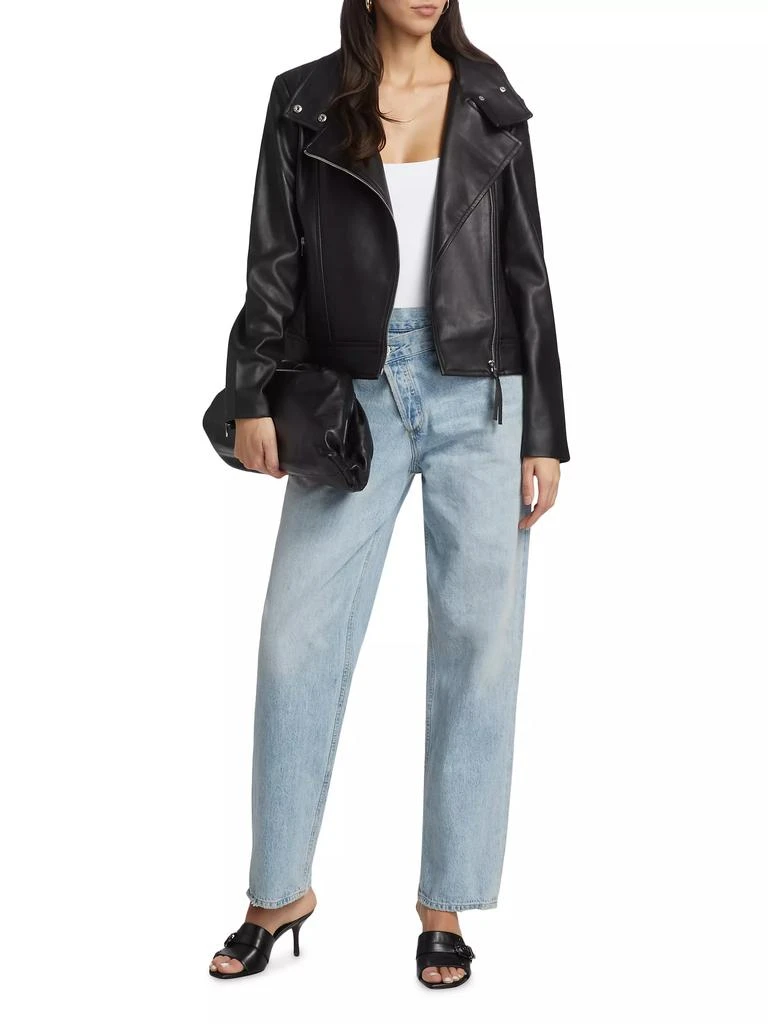 Susana Monaco Faux Leather Moto Jacket 2