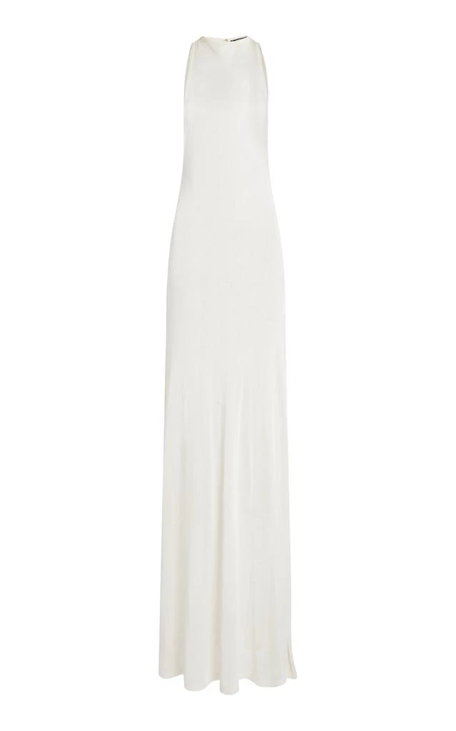 Jacquemus Jacquemus - Sculta Knit Maxi Dress - White - FR 42 - Moda Operandi 1