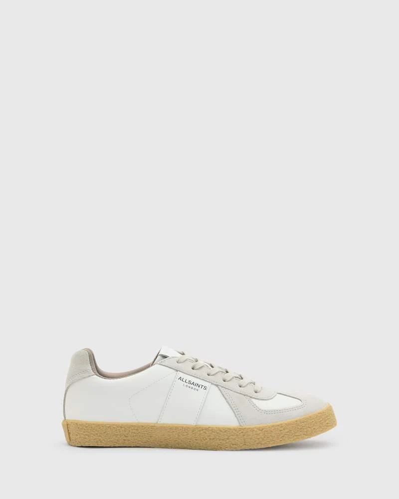 ALL SAINTS AllSaints Jamie leather trainers in white 1