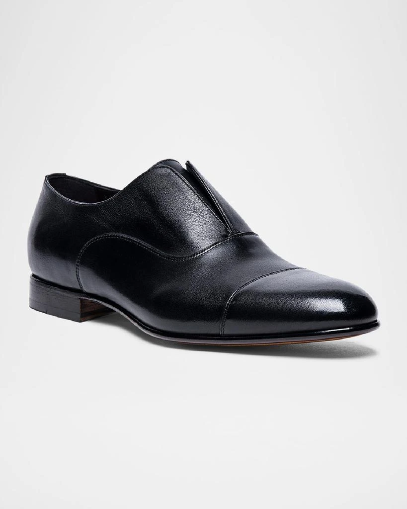 Santoni Men's Kenneth Cap-Toe Slip-On Derby Shoes 2