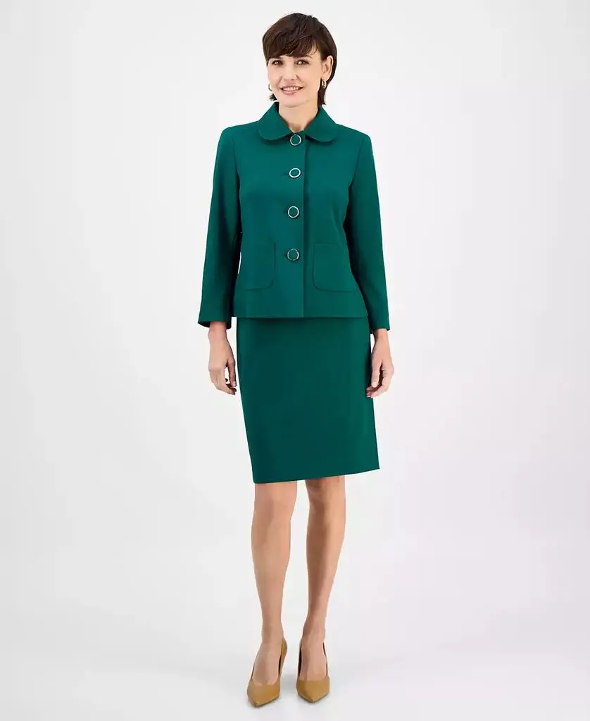 Le Suit Women's Pencil 2 Piece Skirt Suit, Regular & Petite
