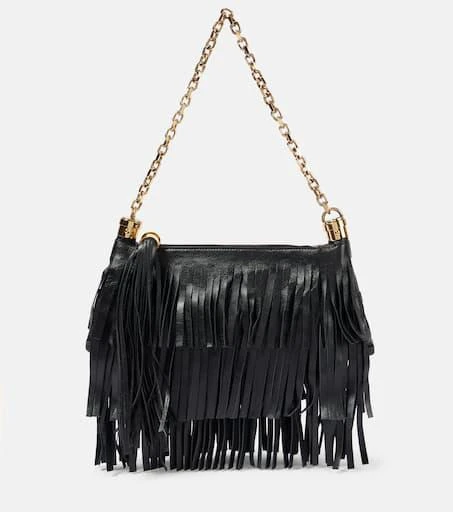 Chloé Chloé Foulard fringed leather shoulder bag 1
