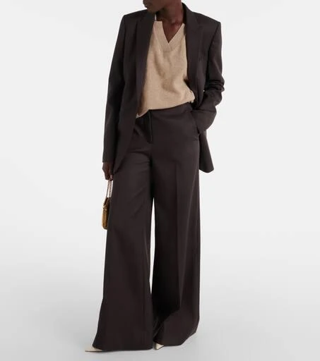 Stella McCartney High-rise wool wide-leg pants 2