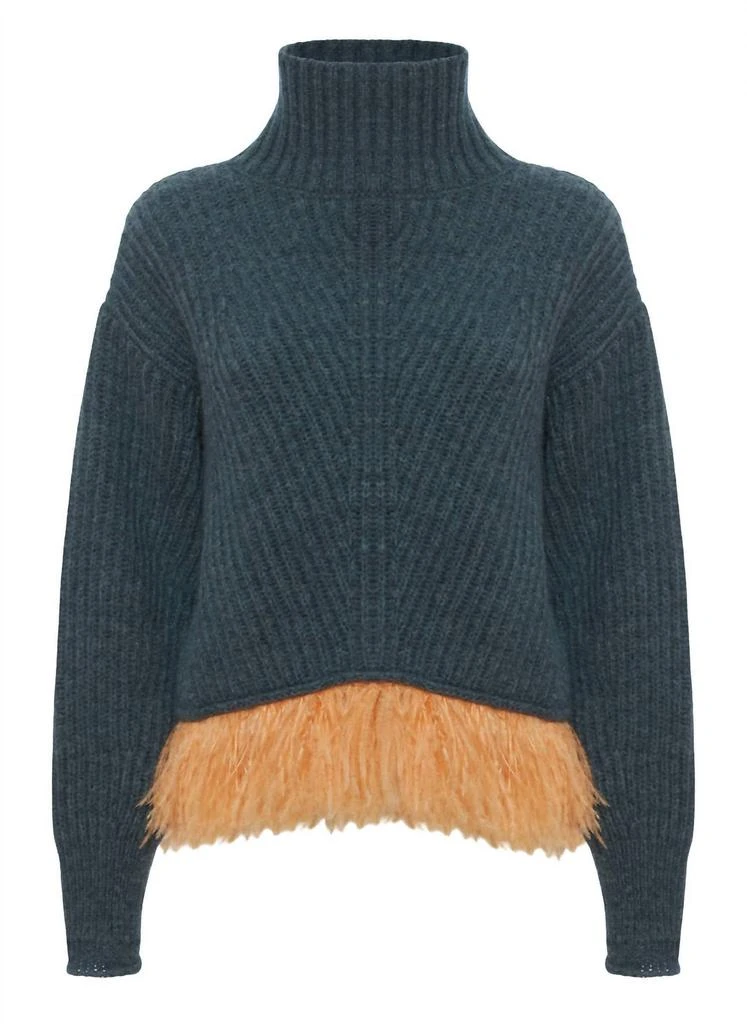 LA DOUBLE J High Kick Sweater with Feathers 2