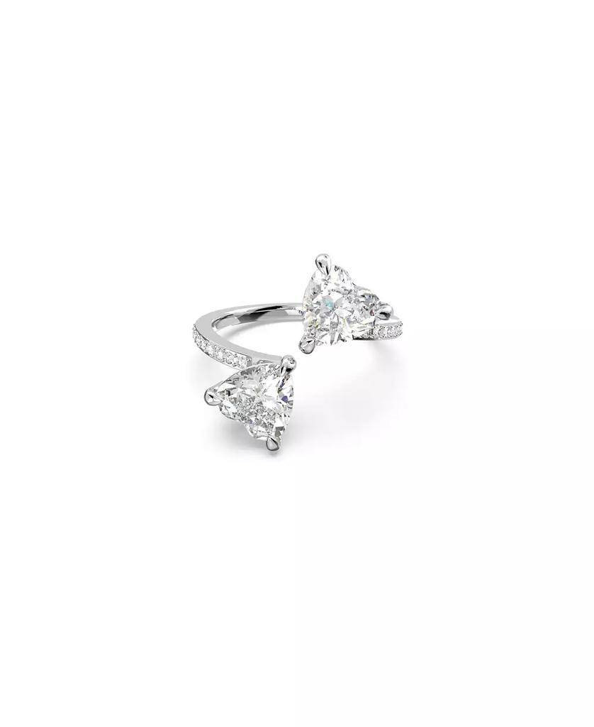 Swarovski Attract Soul Heart Rhodium Plated Ring