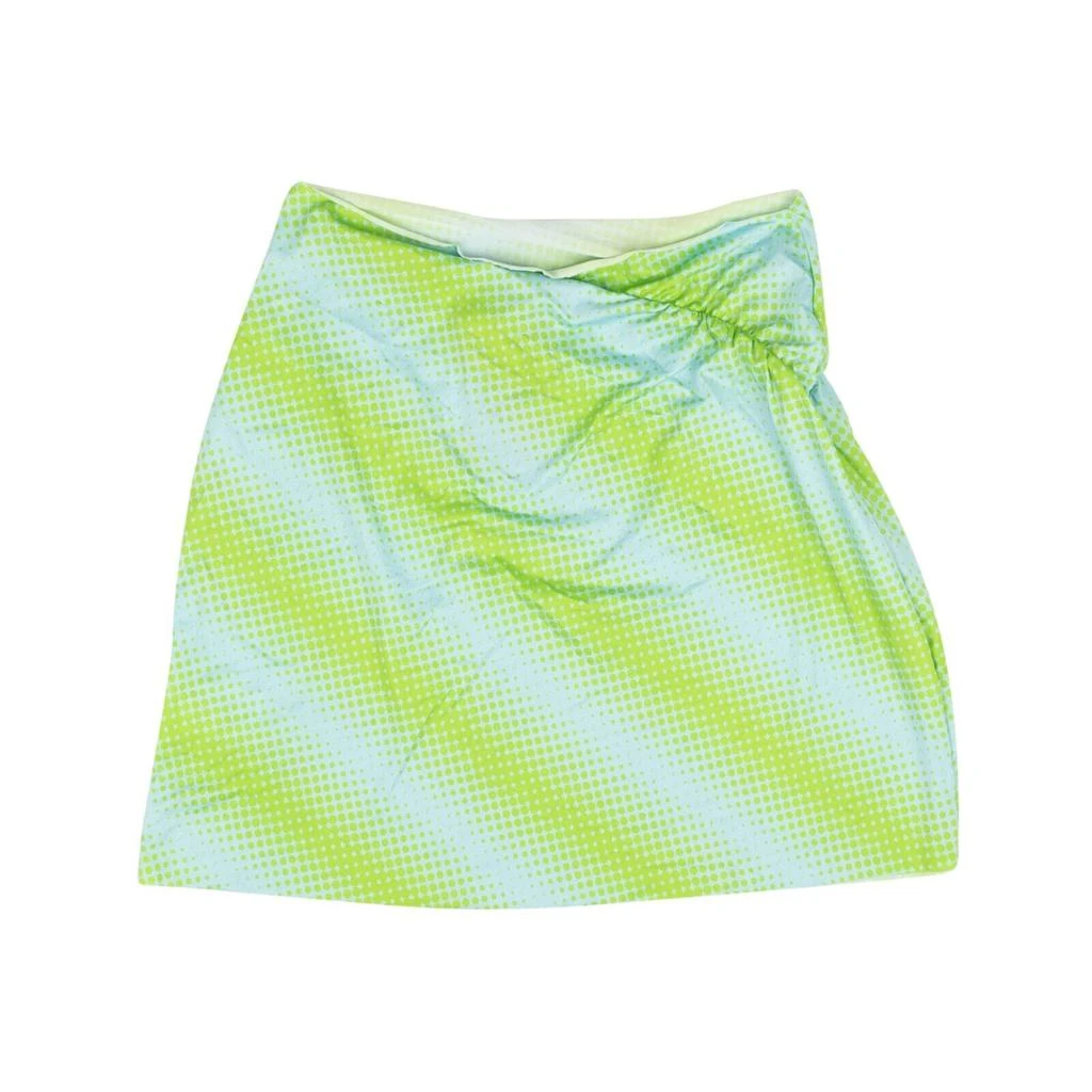 Maisie Wilen Maisie Wilen Ruched Miniskirt - Green/Blue 3