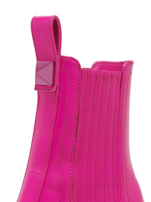 Valentino Beatle Platform Leather Booties 5